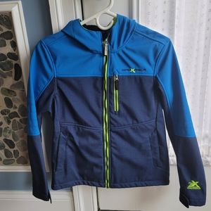 Boys ZeroXposur jacket size Large 14/16 navy blue/light blue